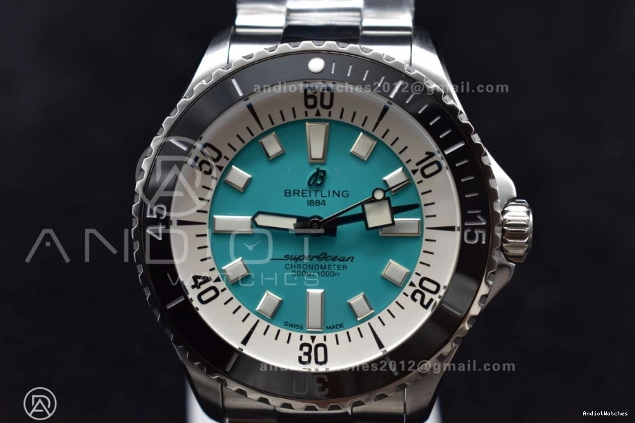 TF Blue Dial Automatic Tiffany Best SuperOcean Versatile Bracelet on SS 1:1 480 A 44 Edition 0824